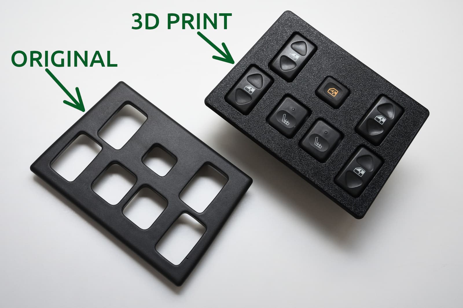 Window and Heating Switch Bezel
